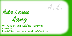 adrienn lang business card